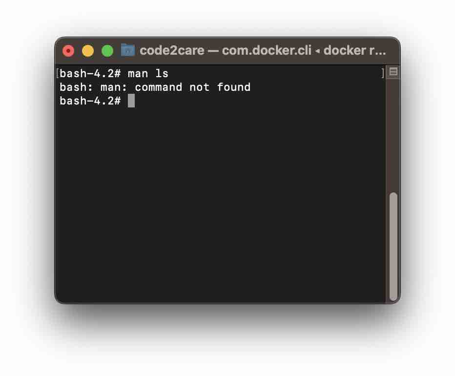 Fix bash man command not found Code2care